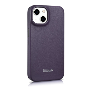 Dėklas iCarer CE Premium Leather Folio Case iPhone 14 Plus (MagSafe) Violetinis (WMI14220715-DP) 3 Dėklas iCarer CE Premium Leather Folio Case iPhone 14 Plus (MagSafe) Violetinis (WMI14220715-DP) 3