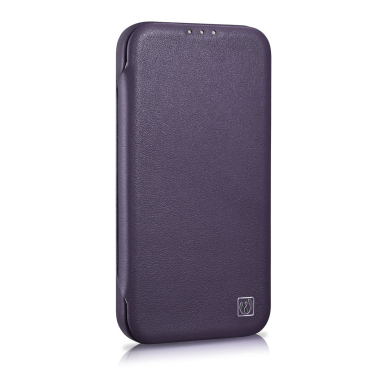 Dėklas iCarer CE Premium Leather Folio Case iPhone 14 Plus (MagSafe) Violetinis (WMI14220715-DP) 4 Dėklas iCarer CE Premium Leather Folio Case iPhone 14 Plus (MagSafe) Violetinis (WMI14220715-DP) 4