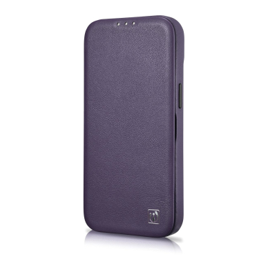 Dėklas iCarer CE Premium Leather Folio Case iPhone 14 Plus (MagSafe) Violetinis (WMI14220715-DP) 6 Dėklas iCarer CE Premium Leather Folio Case iPhone 14 Plus (MagSafe) Violetinis (WMI14220715-DP) 6