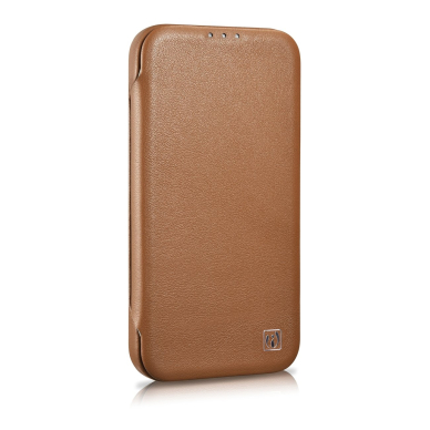 Dėklas iCarer CE Premium Leather Folio Case iPhone 14 Pro (MagSafe) Rudas (WMI14220714-BN) 3 Dėklas iCarer CE Premium Leather Folio Case iPhone 14 Pro (MagSafe) Rudas (WMI14220714-BN) 3