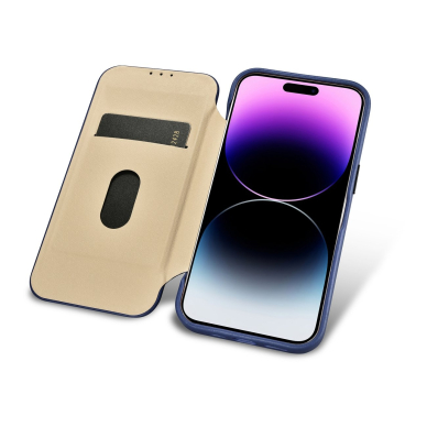 Dėklas iCarer CE Premium Leather Folio Case iPhone 14 Pro Max (MagSafe) Mėlynas (WMI14220716-BU) 16 Dėklas iCarer CE Premium Leather Folio Case iPhone 14 Pro Max (MagSafe) Mėlynas (WMI14220716-BU) 16