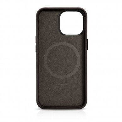 Dėklas iCarer Oil Wax Premium Leather Case iPhone 14 Pro Max (MagSafe) Rudas (WMI14220704-BN) 4