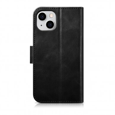 Dėklas iCarer Oil Wax Wallet Case 2in1 Case iPhone 14 Juodas (WMI14220721-BK) 13 Dėklas iCarer Oil Wax Wallet Case 2in1 Case iPhone 14 Juodas (WMI14220721-BK) 13