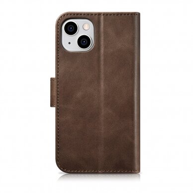 Dėklas iCarer Oil Wax Wallet Case 2in1 Case iPhone 14 Rudas (WMI14220721-BN) 13 Dėklas iCarer Oil Wax Wallet Case 2in1 Case iPhone 14 Rudas (WMI14220721-BN) 13