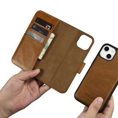 Dėklas iCarer Oil Wax Wallet Case 2in1 Case iPhone 14 Rudas (WMI14220721-TN) 10 Dėklas iCarer Oil Wax Wallet Case 2in1 Case iPhone 14 Rudas (WMI14220721-TN) 10