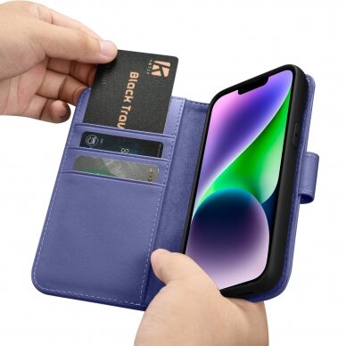 Dėklas iCarer Wallet Case 2in1 Cover iPhone 14 Plus Purpurinis (WMI14220727-LP) 15 Dėklas iCarer Wallet Case 2in1 Cover iPhone 14 Plus Purpurinis (WMI14220727-LP) 15