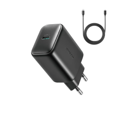 Įkroviklis Joyroom JR-TCF23 USB-C 25W + USB-C to USB-C Kabelis 1.0m juodas