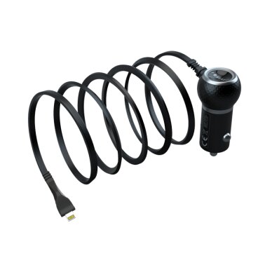 Akcija! Įkroviklis automobilinis Forever Lightning (1A) juodas pakuotėje Akcija! Įkroviklis automobilinis Forever Lightning (1A) juodas pakuotėje