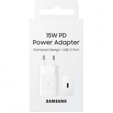 Įkroviklis originalus Samsung EP-T1510NWEGEU 15W pakuotėje baltas 3