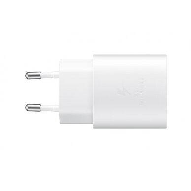 Įkroviklis originalus Samsung EP-TA800NW 25W be pakuotės baltas Įkroviklis originalus Samsung EP-TA800NW 25W be pakuotės baltas