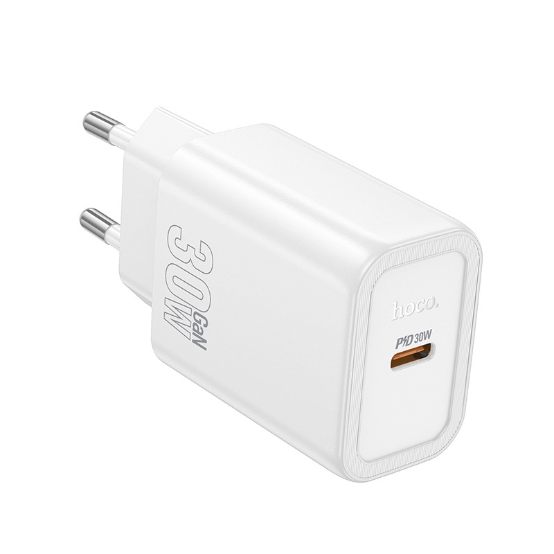 Įkroviklis Hoco N62 USB-C PD30W baltas Įkroviklis Hoco N62 USB-C PD30W baltas