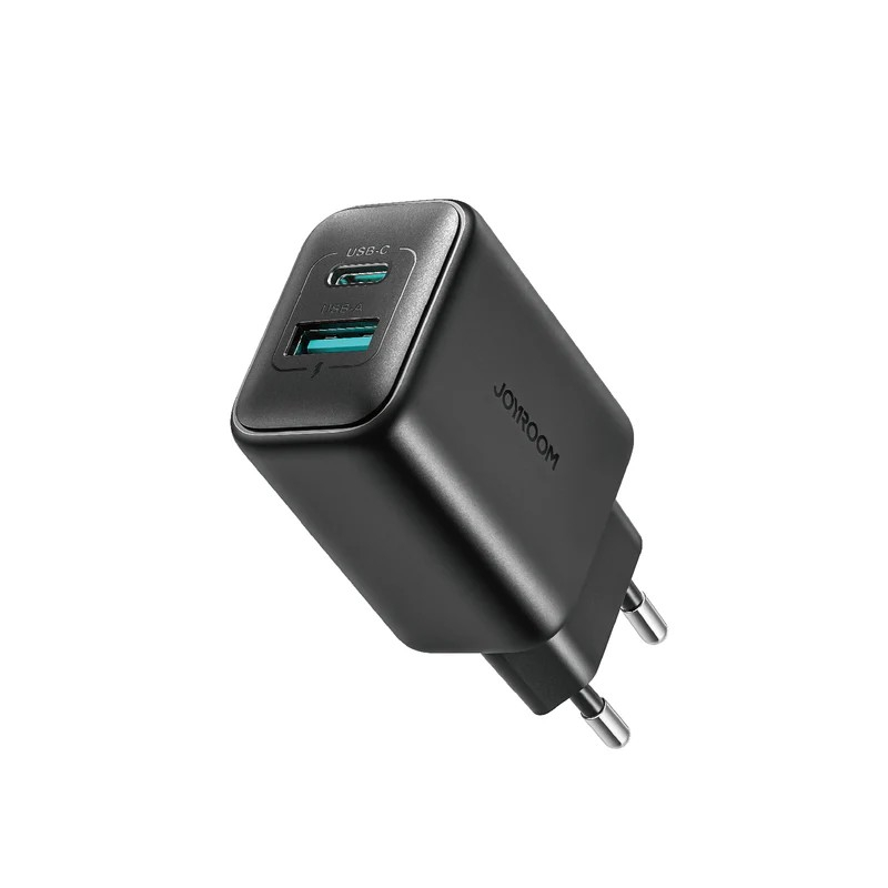 Įkroviklis Joyroom JR-TCF13 USB-C/USB-A 25W juodas Įkroviklis Joyroom JR-TCF13 USB-C/USB-A 25W juodas