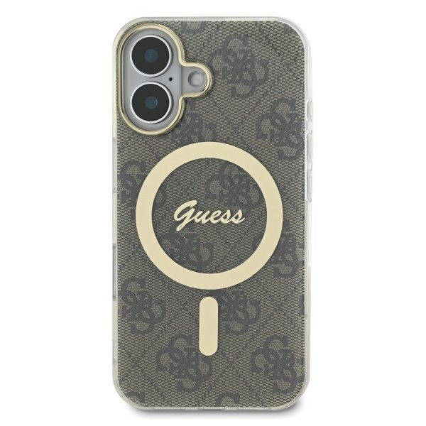 iPhone 16 Guess IML 4G MagSafe dėklas – rudas 2