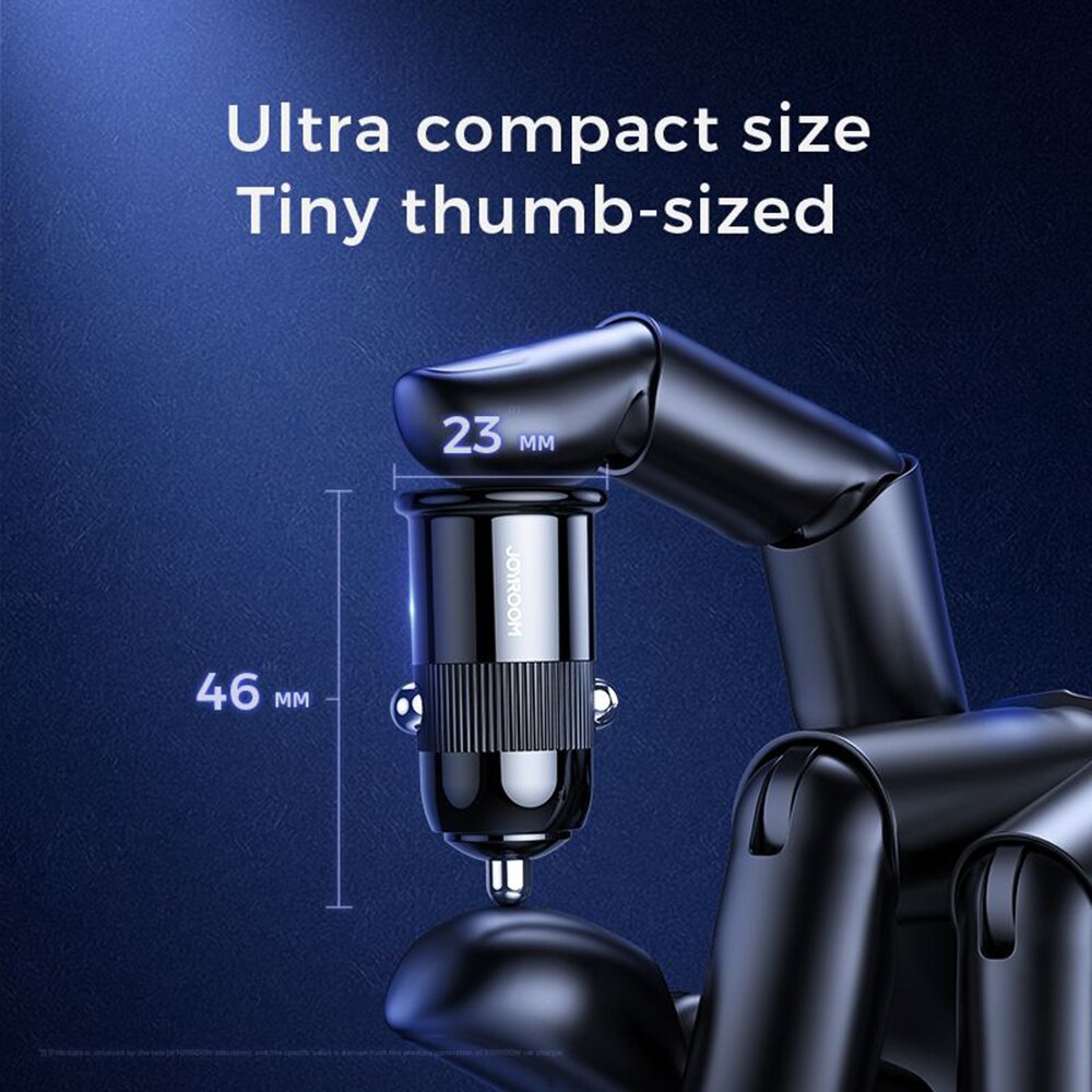 Akcija! Įkroviklis Auto Dual USB, Fast Charging 3.1A, 15W - JoyRoom (C-A06) - Baltas 1 Akcija! Įkroviklis Auto Dual USB, Fast Charging 3.1A, 15W - JoyRoom (C-A06) - Baltas 1