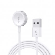 [Užsakomoji prekė] Įkroviklis wireless cablu USB la Apple Watch 1.2m - Yesido (CA69) - Baltas