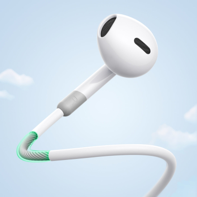 In-ear wired mini jack ausinės su remote control Joyroom JR-EW01 - Baltas 10 In-ear wired mini jack ausinės su remote control Joyroom JR-EW01 - Baltas 10