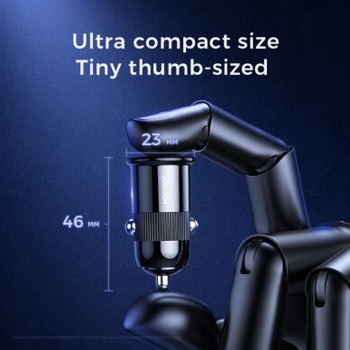 Akcija! Įkroviklis Auto Dual USB, Fast Charging 3.1A, 15W - JoyRoom (C-A06) - Baltas 1 Akcija! Įkroviklis Auto Dual USB, Fast Charging 3.1A, 15W - JoyRoom (C-A06) - Baltas 1