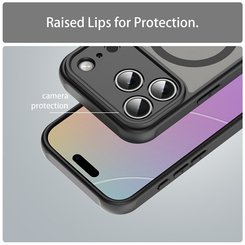iPhone 18 Pro / 17 Pro PC TPU Magnetic Matte Case, Drop-Resistant ...