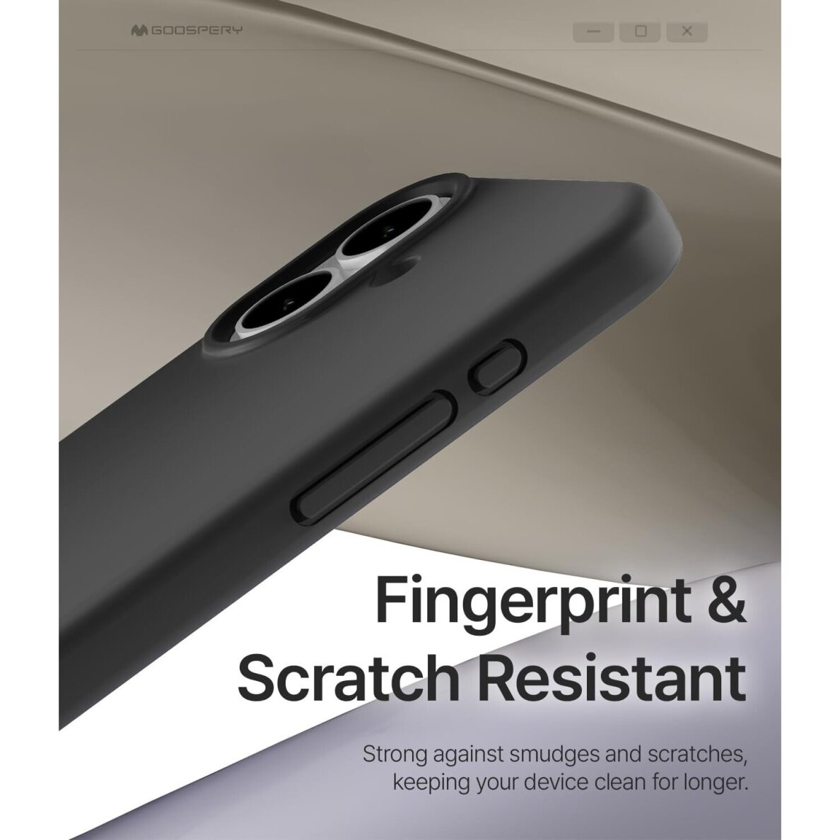 iPhone 16 Pro Max Mercury LSR Soft dėklas – juodas 3