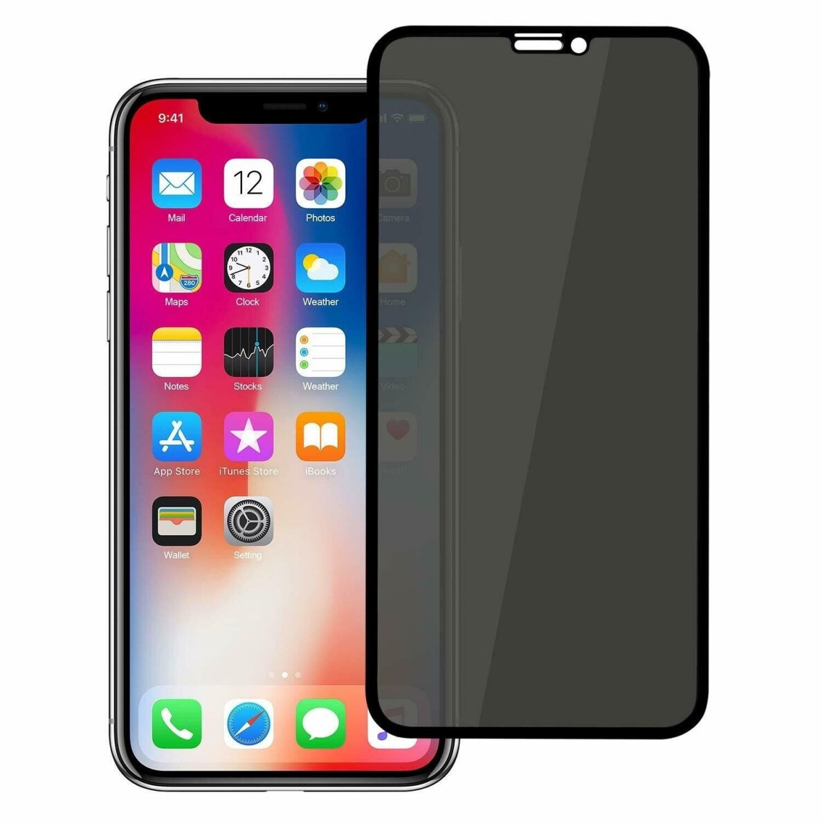 iPhone 17 / 17 Pro LCD apsauginis stikliukas Full Privacy – juodas iPhone 17 / 17 Pro LCD apsauginis stikliukas Full Privacy – juodas