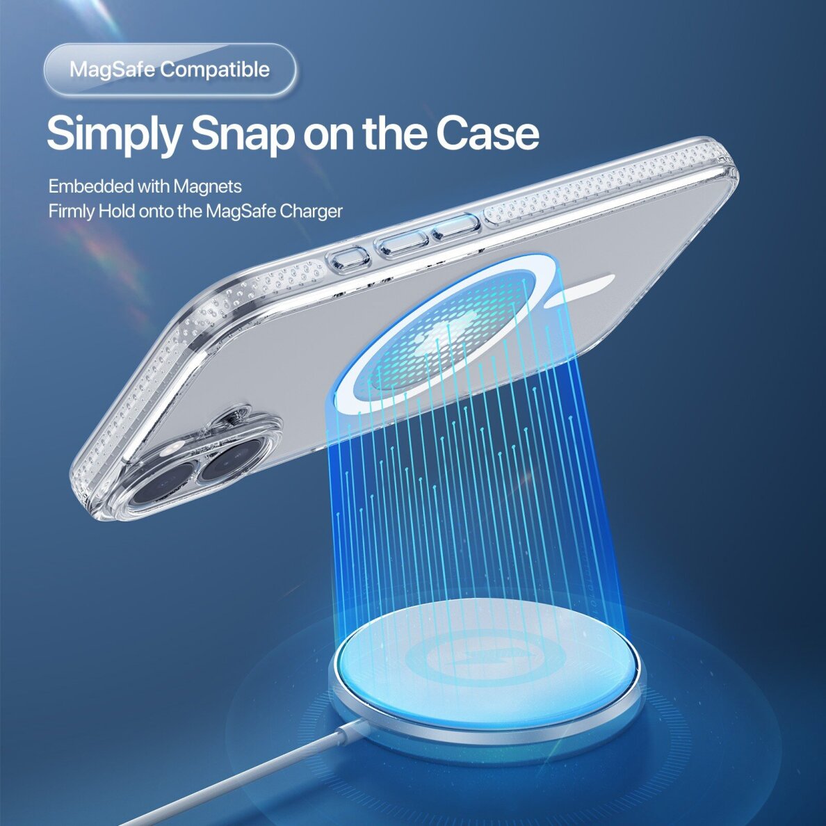 iPhone 17 Dux Ducis Clin MagSafe dėklas – skaidrus 2