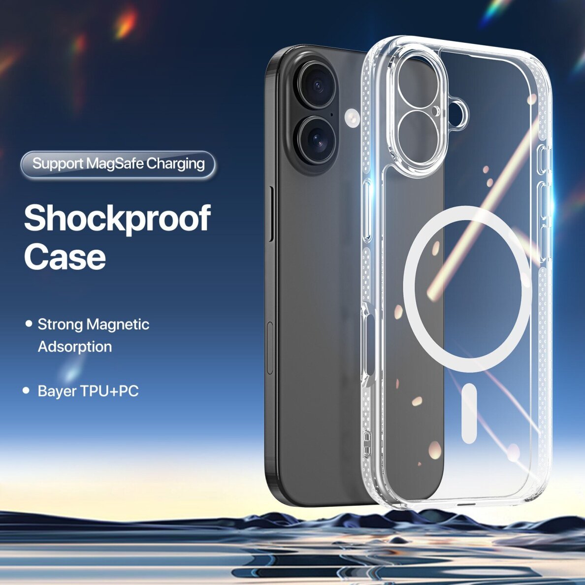 iPhone 17 Dux Ducis Clin MagSafe dėklas – skaidrus 3 iPhone 17 Dux Ducis Clin MagSafe dėklas – skaidrus 3