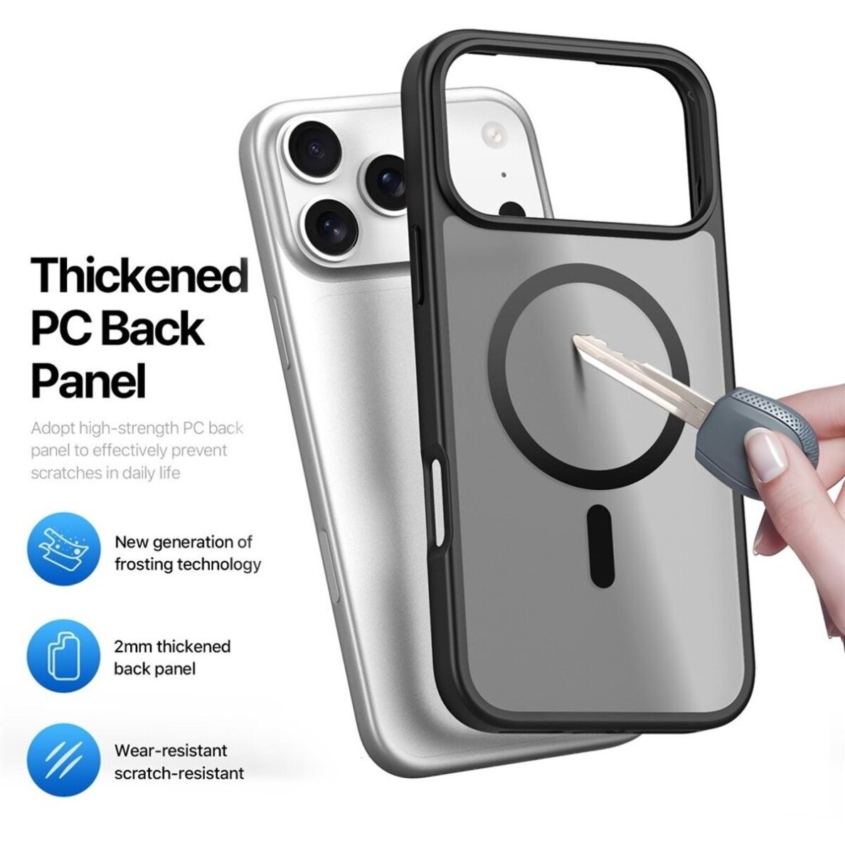 iPhone 17 Pro Dux Ducis Yind dėklas – juodas 2 iPhone 17 Pro Dux Ducis Yind dėklas – juodas 2