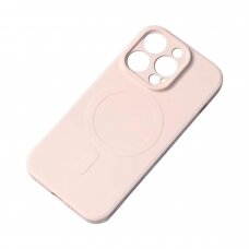 Dėklas Silicone Magsafe iPhone 14 Plus - Rožinis
