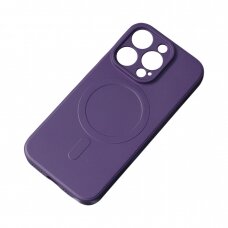 Dėklas Silicone Magsafe iPhone 14 Plus - Purpurinis