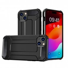 Dėklas Hybrid Armor iPhone 15 Plus - Juodas