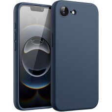 iPhone 16e – Liquid Silicone 1.5mm dėklas - Tamsiai mėlynas