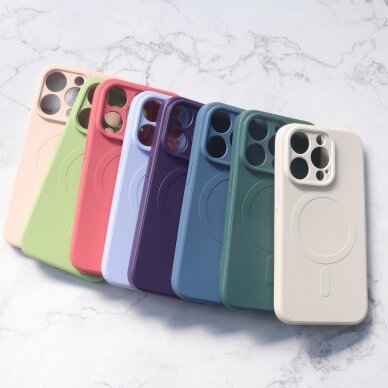 Dėklas Silicone Magsafe iPhone 14 Plus - Purpurinis 3