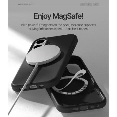 iPhone 16 Pro Max Mercury LSR Soft dėklas – juodas 4