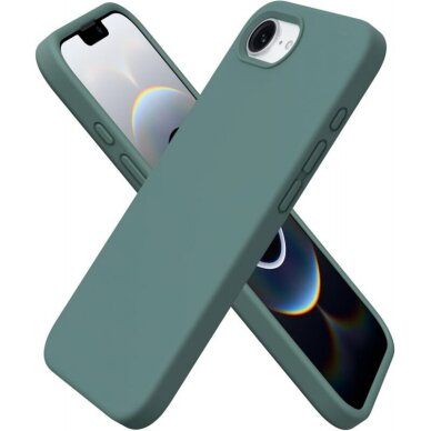 iPhone 16e Mercury LSR Soft dėklas – tamsiai žalias iPhone 16e Mercury LSR Soft dėklas – tamsiai žalias