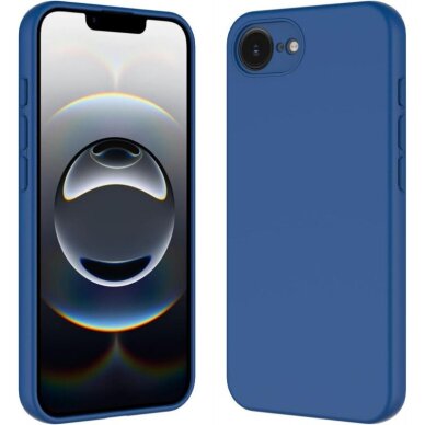 iPhone 16e – Soft silicone by X-level dėklas - Tamsiai mėlynas iPhone 16e – Soft silicone by X-level dėklas - Tamsiai mėlynas