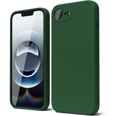 iPhone 16e – Soft silicone by X-level dėklas - Tamsiai žalias iPhone 16e – Soft silicone by X-level dėklas - Tamsiai žalias