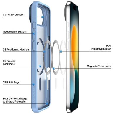 iPhone 17 Air Dux Ducis Yind dėklas – mėlynas 1 iPhone 17 Air Dux Ducis Yind dėklas – mėlynas 1