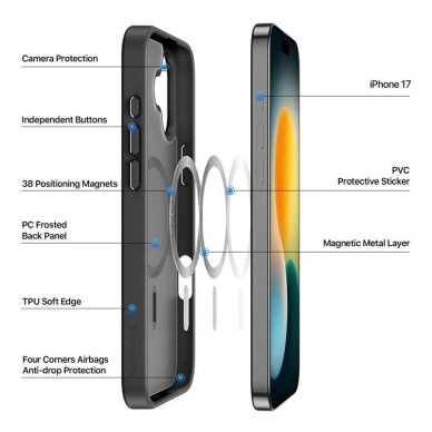iPhone 17 Dux Ducis Yind dėklas – juodas 1 iPhone 17 Dux Ducis Yind dėklas – juodas 1