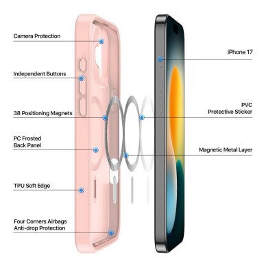 iPhone 17 Dux Ducis Yind dėklas – rožinis 2 iPhone 17 Dux Ducis Yind dėklas – rožinis 2