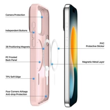 iPhone 17 Pro Dux Ducis Yind dėklas – rožinis 1 iPhone 17 Pro Dux Ducis Yind dėklas – rožinis 1