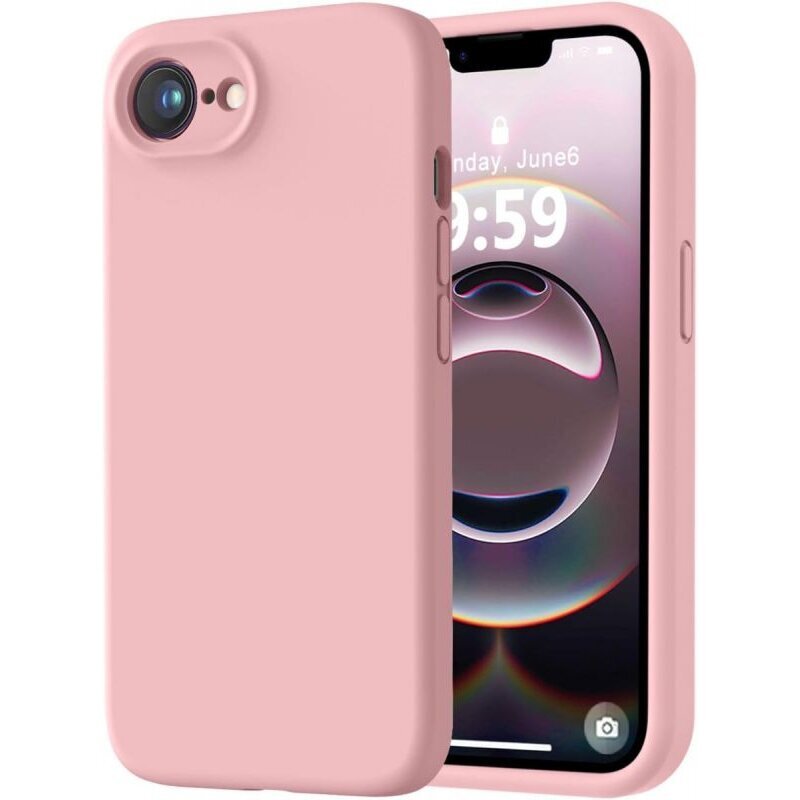 iPhone 16e – Liquid Silicone 1.5mm dėklas - Rožinis