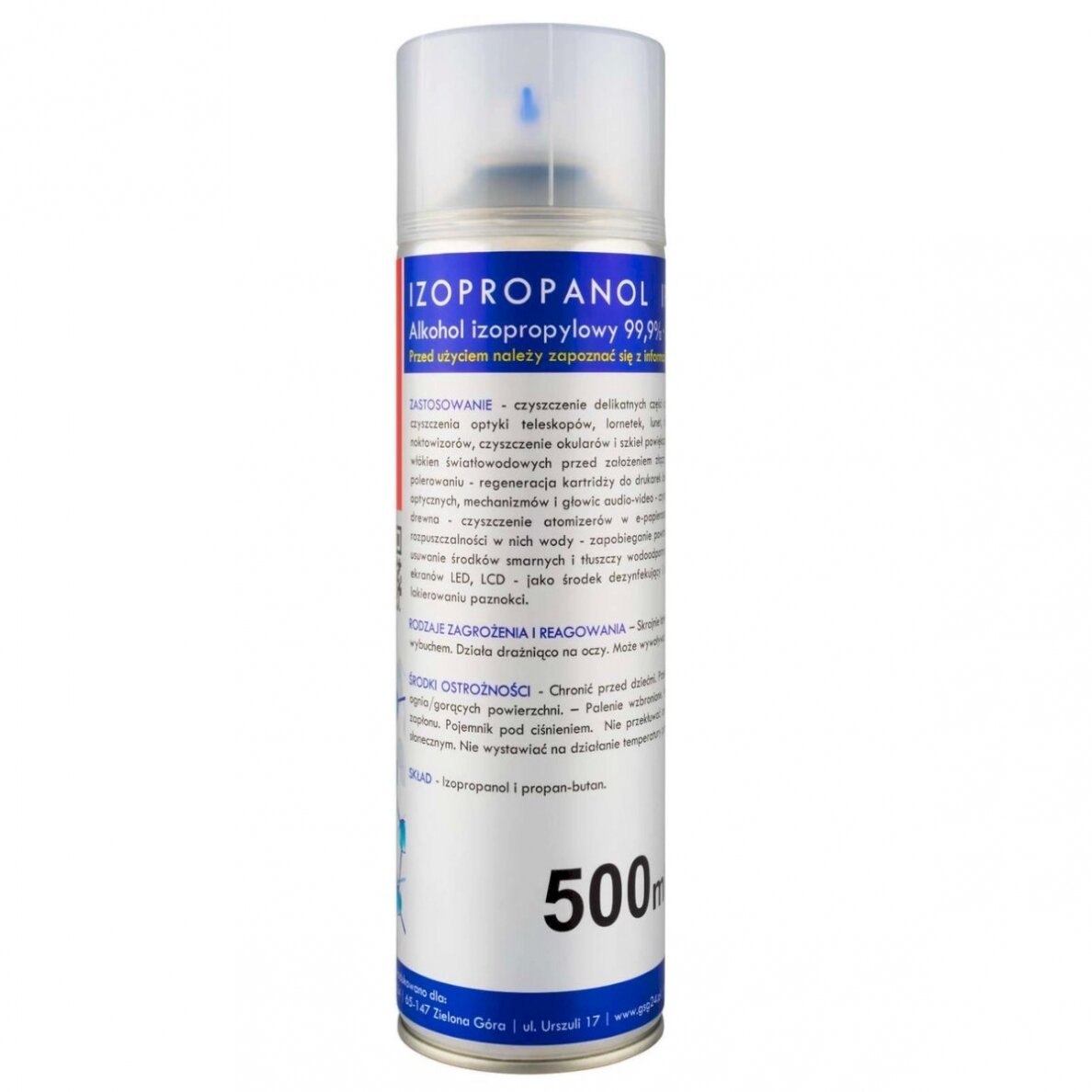 Isopropyl alcohol Isopropanol IPA I-MAX 99.9% Spray 500ML Isopropyl alcohol Isopropanol IPA I-MAX 99.9% Spray 500ML