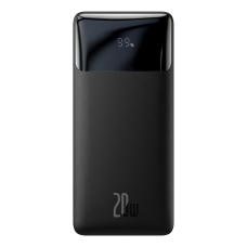 Išorinė baterija Power Bank Baseus Bipow 20W 20000mAh + MicroUSB 0.25m juoda PPBD050501