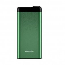 Išorinė baterija Power Bank Borofone BJ10 Type-C microUSB 2*USB (2A) 10000mAh tamsiai žalias