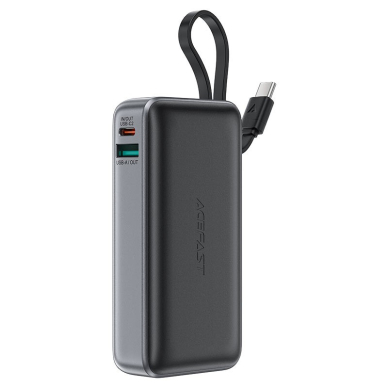 Išorinė baterija Power Bank Acefast M7-10000 PD30W With Kabelis 10000mAh juoda