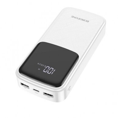 Išorinė baterija Power Bank Borofone BJ17A Type-C microUSB 2*USB (2.1A) 20000mAh juoda 2