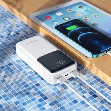 Išorinė baterija Power Bank Borofone BJ17A Type-C microUSB 2*USB (2.1A) 20000mAh juoda 3