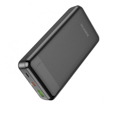 Išorinė baterija Power Bank Borofone BJ19A Type-C PD 20W+Quick Charge 3.0 20000mAh juoda 2 Išorinė baterija Power Bank Borofone BJ19A Type-C PD 20W+Quick Charge 3.0 20000mAh juoda 2