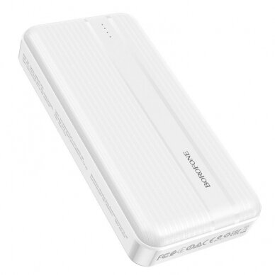 Išorinė baterija Power Bank Borofone BJ9A Type-C PD+Quick Charge 3.0 (3A) 20000mAh balta 2 Išorinė baterija Power Bank Borofone BJ9A Type-C PD+Quick Charge 3.0 (3A) 20000mAh balta 2