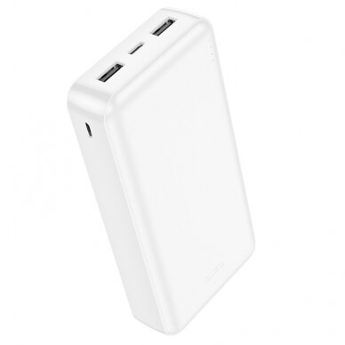 Išorinė baterija Power Bank Hoco J100A 2xUSB-A 20000mAh balta